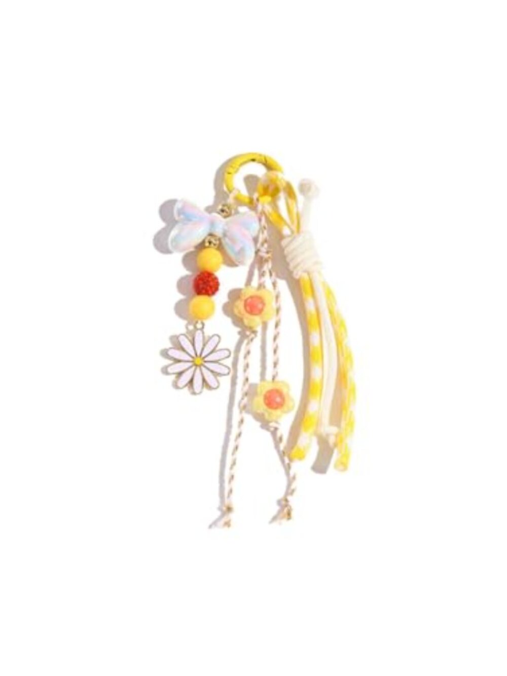 Acrylic Tassel Bag Charm Keychain Purse Accessory